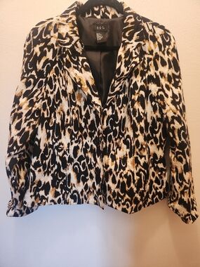 R.Q.T Womens Multicolor Blazer Size XL